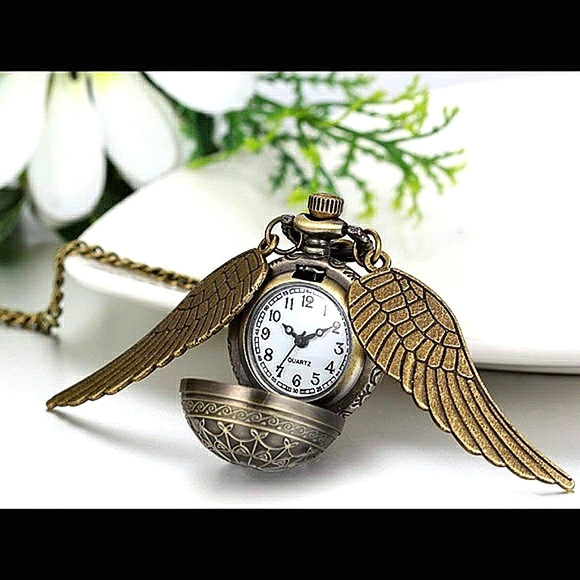 🎃🕸️ Harry Potter Golden Snitch Hidden Watch Pendant 🏆HP🏆 - Picture 4 of 8